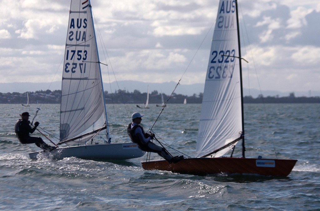 Jono Neate (AUS 2323) leads Phillip Evans (AUS1753) - Race 2 Contender World Championships Day 1 © Contender Worlds 2010 http://www.contenderworlds2010.com